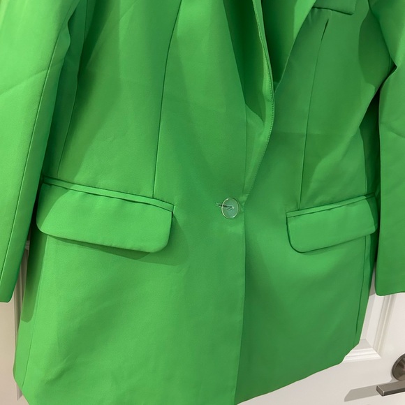Nasty Gal Green Blazer Size M - Picture 3 of 15